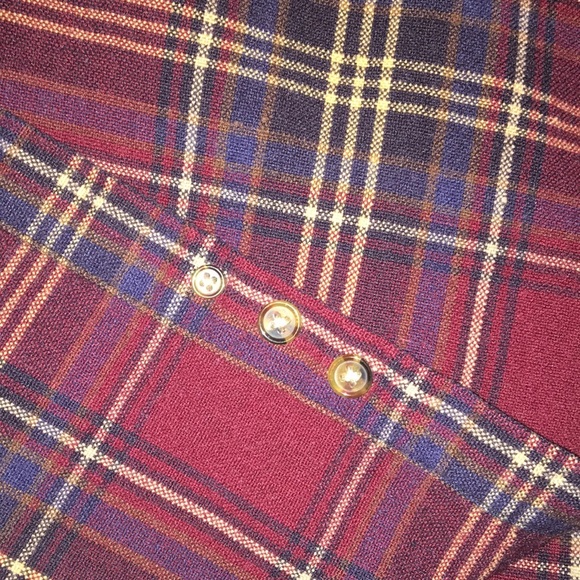 Vintage John Blair Red, Tan and Green Checked Flannel - Picture 6 of 7